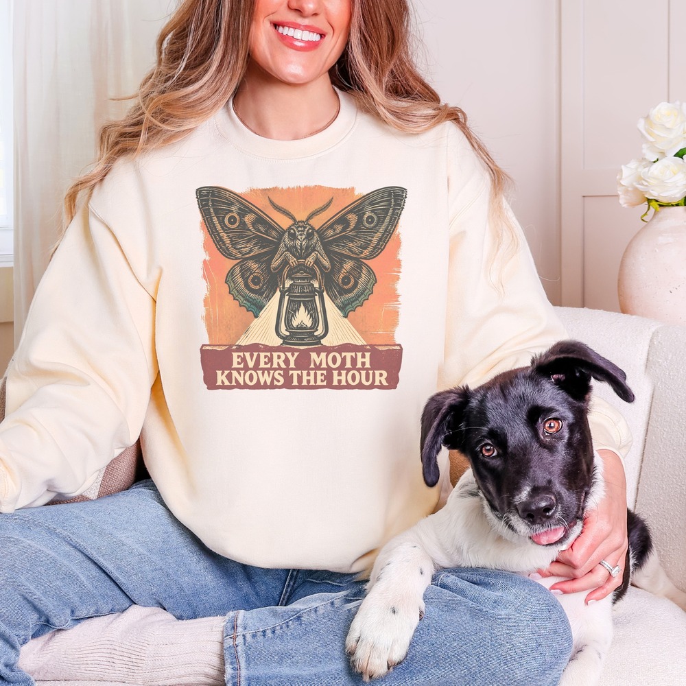 Every Moth Knows the Hour Lantern Sweatshirt